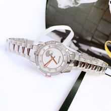 Load image into Gallery viewer, Bulova Crystal Collection Mother of Pearl Dial Silver Steel Strap Watch for Women - 98L232