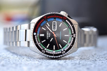 Load image into Gallery viewer, Seiko 5 Sports SKX Series Regatta Timer Retro Blue Dial Silver Steel Strap Watch For Men - SRPK13K1