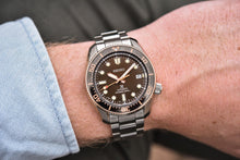 Load image into Gallery viewer, Seiko Prospex Sea Diver Automatic Brown Dial Silver Steel Strap Watch For Men - SPB240J1