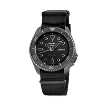 Load image into Gallery viewer, Seiko 5 Sports Automatic Black Dial Black NATO Strap Watch For Men - SRPD79K1