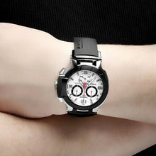 Load image into Gallery viewer, Tissot T Race Chronograph White Dial Black Rubber Strap Watch for Men - T048.417.27.037.00