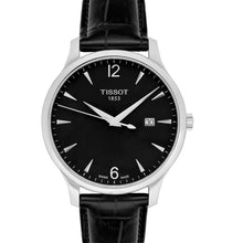 Load image into Gallery viewer, Tissot T Classic Tradition Black Dial Black Leather Strap Watch For Men - T063.610.16.057.00