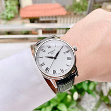 Load image into Gallery viewer, Tissot T Classic Carson White Dial Black Leather Strap Watch for Men - T085.410.16.013.00