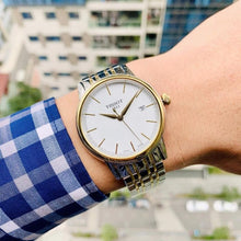 Load image into Gallery viewer, Tissot T Classic Carson Quartz White Dial Two Tone Steel Strap Watch for Men - T085.410.22.011.00