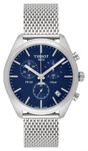 Load image into Gallery viewer, Tissot PR 100 Chronograph Blue Dial Silver Mesh Bracelet Watch for Men - T101.417.11.041.00
