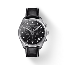 Load image into Gallery viewer, Tissot PR 100 Chronograph Black Dial Black Leather Strap Watch For Men - T101.417.16.051.00