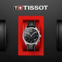 Load image into Gallery viewer, Tissot PR 100 Chronograph Black Dial Black Leather Strap Watch For Men - T101.417.16.051.00