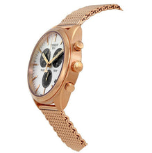 Load image into Gallery viewer, Tissot T Classic PR 100 Chronograph Silver Dial Rose Gold Mesh Bracelet Watch For Men - T101.417.33.031.01