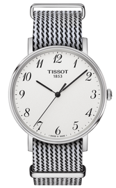 Tissot T Classic Everytime Medium White Dial Two Tone NATO Strap Watch for Women - T109.410.18.032.00