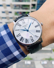 Load image into Gallery viewer, Tissot Carson Premium Silver Dial Black Leather Strap Watch For Men - T122.410.16.033.00