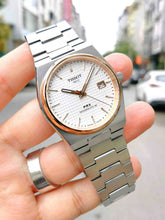 Load image into Gallery viewer, Tissot PRX Powermatic 80 Silver Dial Silver Steel Strap Watch For Men - T137.407.21.031.00