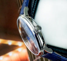 Load image into Gallery viewer, Tissot Carson Premium Powermatic 80 Blue Dial Blue Leather Strap Watch For Men - T122.407.16.043.00