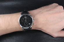Load image into Gallery viewer, Tissot T Classic Tradition Chronograph Black Dial Black Leather Strap Watch For Men - T063.617.16.057.00