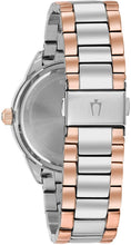 Load image into Gallery viewer, Bulova Crystal Collection Silver Dial Two Tone Steel Strap Watch for Women - 98N100