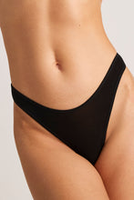 Load image into Gallery viewer, Slink Dipped Thong in Black