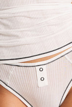 Load image into Gallery viewer, Whipped French Cut Brief in White + Black