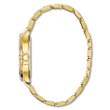 Load image into Gallery viewer, Bulova Crystal Collection Silver Crystal Dial Gold Steel Strap Watch for Women - 98L228