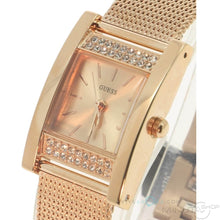 Load image into Gallery viewer, Guess Nouveau Diamonds Rose Gold Dial Rose Gold Mesh Bracelet Watch for Women - W0127L3