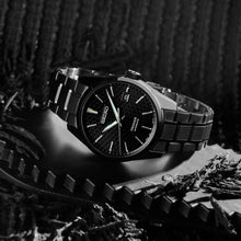 Load image into Gallery viewer, Seiko Presage Sharp Edged Series Black Dial Black Steel Strap Watch For Men - SPB229J1