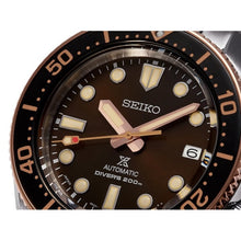 Load image into Gallery viewer, Seiko Prospex Sea Diver Automatic Brown Dial Silver Steel Strap Watch For Men - SPB240J1