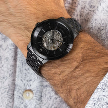 Load image into Gallery viewer, Maserati Granturismo Sport GT Skeleton Black Dial Black Steel Strap Watch For Men - R8823134003