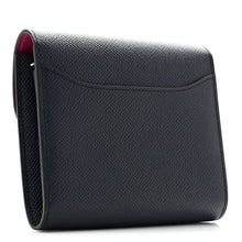 Load image into Gallery viewer, Epsom Verso Constance Short Wallet Bleu Indigo Rose Pourpre