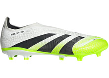 Load image into Gallery viewer, adidas Predator League Laceless FG/MG Cloud White Core Black Lucid Lemon