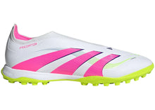Load image into Gallery viewer, adidas Predator League Laceless Turf Cloud White Lucid Pink Lucid Lemon