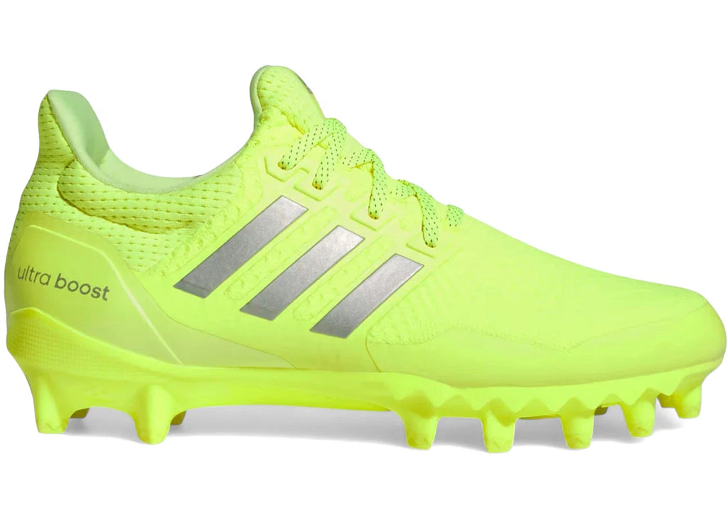 adidas Ultra Boost Football Cleats Solar Yellow Silver Metallic