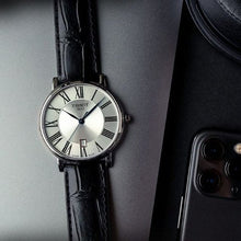Load image into Gallery viewer, Tissot Carson Premium Silver Dial Black Leather Strap Watch For Men - T122.410.16.033.00