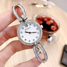 Load image into Gallery viewer, Bulova Crystal Collection Mother of Pearl Dial Silver Steel Strap Watch for Women - 96L223