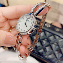Load image into Gallery viewer, Bulova Crystal Collection Mother of Pearl Dial Silver Steel Strap Watch for Women - 96L223