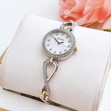 Load image into Gallery viewer, Bulova Analog Crystals Mother of Pearl Dial Silver Steel Strap Watch for Women - 98X109