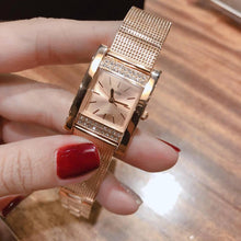 Load image into Gallery viewer, Guess Nouveau Diamonds Rose Gold Dial Rose Gold Mesh Bracelet Watch for Women - W0127L3