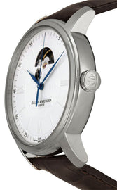 Baume & Mercier Classima Automatic Silver Dial Brown Leather Strap Mens Watch M0A8688