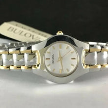 Load image into Gallery viewer, Bulova Classic White Dial Two Tone Steel Strap Watch for Women - 98T84