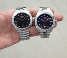 Load image into Gallery viewer, Tissot PR 100 Sport Quartz Black Dial Silver Steel Strap Watch For Men - T101.610.11.051.00