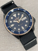 Load image into Gallery viewer, Seiko 5 Sports Automatic Blue Dial Black NATO Strap Watch for Men - SBSA098