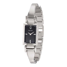 Load image into Gallery viewer, Bulova Classic Collection Black Dial Silver Steel Strap Watch for Women - 96L138
