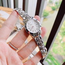 Load image into Gallery viewer, Bulova Classic Diamonds Silver Dial Silver Steel Strap Watch for Women - 96P121