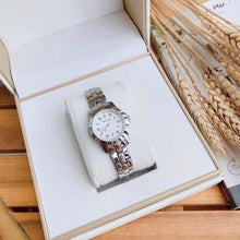 Load image into Gallery viewer, Bulova Classic Diamonds Silver Dial Silver Steel Strap Watch for Women - 96P121