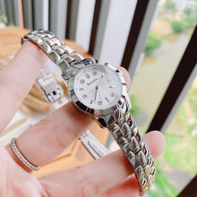 Load image into Gallery viewer, Bulova Classic Diamonds Silver Dial Silver Steel Strap Watch for Women - 96P121