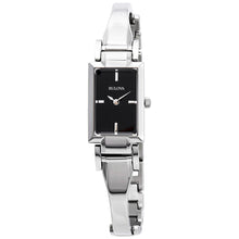 Load image into Gallery viewer, Bulova Classic Collection Black Dial Silver Steel Strap Watch for Women - 96L138