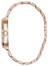 Load image into Gallery viewer, Bulova Crystal Collection Silver Dial Rose Gold Steel Strap Watch for Women - 98L229