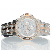 Load image into Gallery viewer, Bulova Octova Crystal Silver Dial Two Tone Steel Strap Watch for Men - 98C133