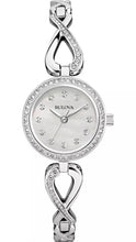 Load image into Gallery viewer, Bulova Crystals Quartz Mother of Pearl Dial Silver Steel Strap Watch for Women - 96X129