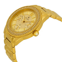 Load image into Gallery viewer, Bulova Multi Function Gold Dial Gold Steel Strap Watch for Women - 97N102