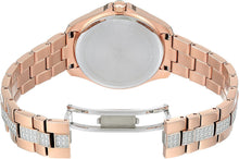 Load image into Gallery viewer, Bulova Crystal Collection Silver Dial Rose Gold Steel Strap Watch for Women - 98L229