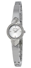 Load image into Gallery viewer, Bulova Crystal Pendant Silver Dial Silver Steel Strap Watch for Women - 96X111
