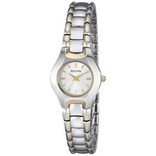 Load image into Gallery viewer, Bulova Classic White Dial Two Tone Steel Strap Watch for Women - 98T84